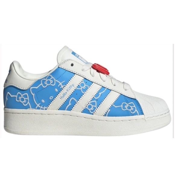 Hello Kitty x Adidas Superstar XLG 'Blue Burst' Women's 6.5 - Picture 1 of 2